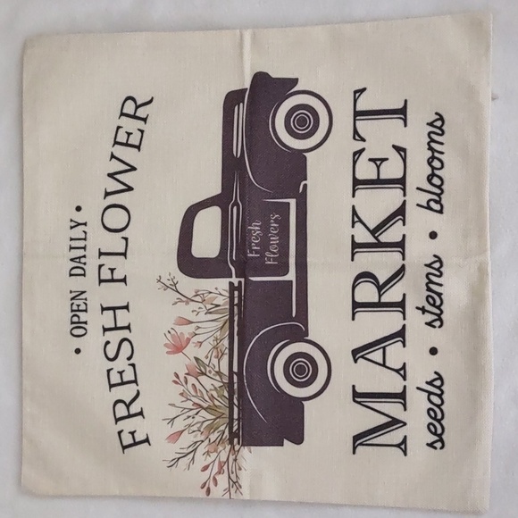 New SET Farmhouse Accent Pillow Case - Picture 2 of 9